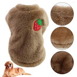 Hondenkleding trui kostuum aardbei borduurwerk ademend stof klein medium voor koud weer