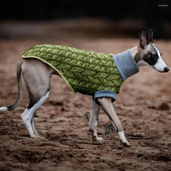 Vêtements pour chien Pullage de peau bonne élasticité à col roulé à col roulé à tricot à tricot