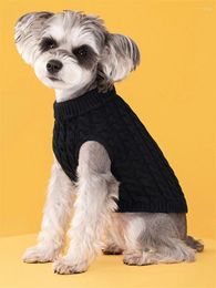 Ropa para perros Suéter Perros pequeños Ropa para cachorros Invierno Cálido Cuello alto Schnauzer Chihuahua Pug Disfraz Ropa para mascotas