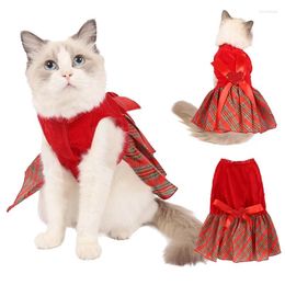 Vêtements pour chiens sweety princesse chat robe mignonne robes noue