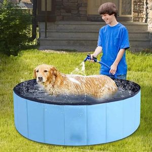 Vêtements pour chiens Natation Baignoire pour animaux de compagnie Baignoire pliable Grande piscine Pliable Enfants Accessoires cool Refroidissement