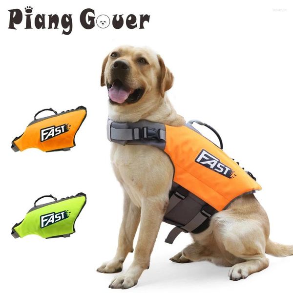 Vêtements pour chiens Maillot de bain Gilet d'été imprimé réfléchissant Chiens de compagnie Veste de bain Maillots de bain Fournitures de natation