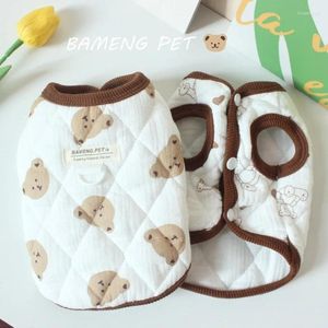 Vêtements pour chiens Manteau en coton épais pour petits chiens Veste chaude Costume Vêtements pour chats Vêtements pour animaux de compagnie Mignon Hiver