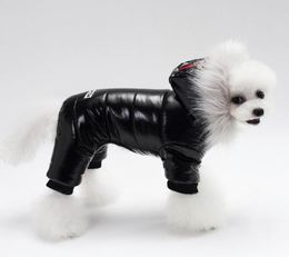 Vêtements pour chiens épaissis d'hiver neige coton vêtements de compagnie manteau