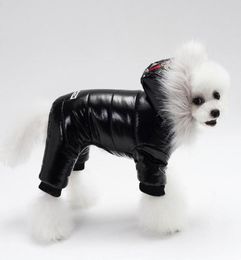 Vêtements pour chiens épaissi hiver neige coton vêtements manteau pour animaux de compagnie tenue chaude vers le bas Parkas Puppy9609915