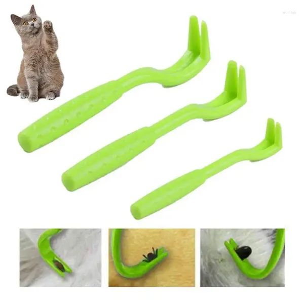 Ropa para perros Pinzas para quitar garrapatas para perros Gancho para pulgas Garrapatas para gatos en segundos Accesorios para extractores de ácaros para mascotas