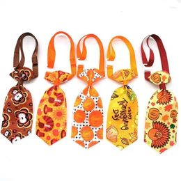 Vêtements pour chiens, cravates pour Thanksgiving, chat, 50/100 pièces, nœuds papillon, produits d'automne mignons, collier de dinde, cravates pour animaux de compagnie, nœud de toilettage citrouille