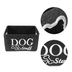Hondenkleding speelgoed opslagmand Pet Box Bin Toys Bandkets Organisator Filter Container Puppy Accessoire Case Grote spul Kubus Fabric Honden