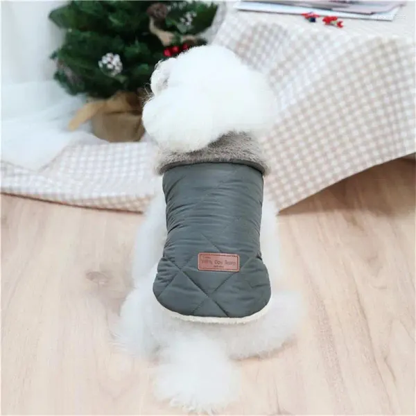 Ropa de perro Pet Fause Fashion Fashion Fashion Dark Green Algody Fashionable Lindo Autumn and Winter Clothing Swinter