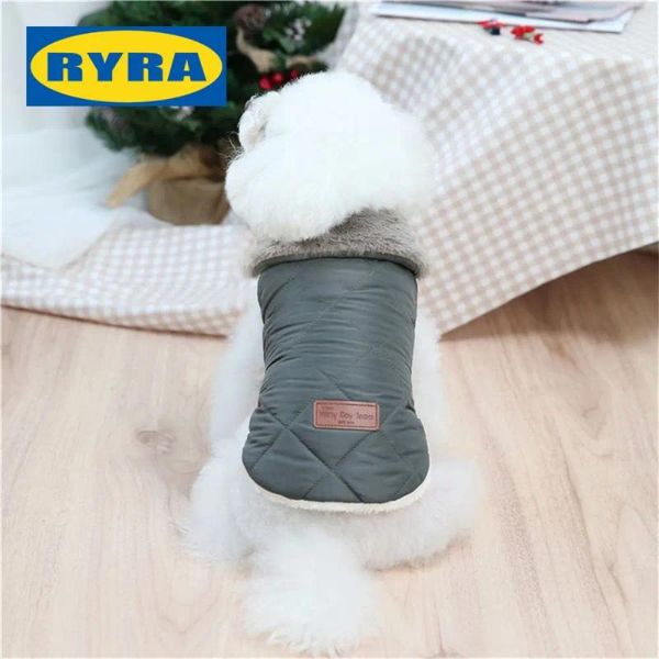 Vêtements de chien survêtement de survêtement chaud et confortable pour animaux de compagnie Coton de coton à la mode à la mode nylon brodé en nylon pour chats