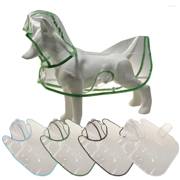 Appareils pour chiens Répanouer blanc transparent pour chiens à capuche épaissie de veste étanche épaissis