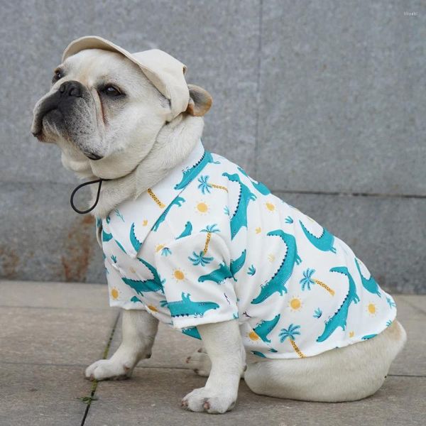 Vêtements de chien tropical tropical forester vent mode animal t-shirt shirts chiot vêtements décontractés chaton costume manteaux de printemps veste pour