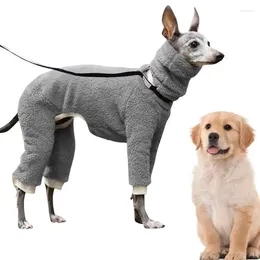 Vêtements pour chiens col roulé Onesie vêtements chauds confortable doux coupe-vent corps complet perte épaississement hiver allemand à poil court