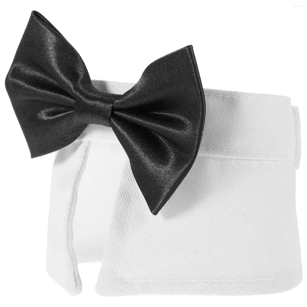 Vêtements pour chiens Costumes de collier de smoking pour animaux de compagnie Bow Tie Cat Vêtements réglables Chiot en coton