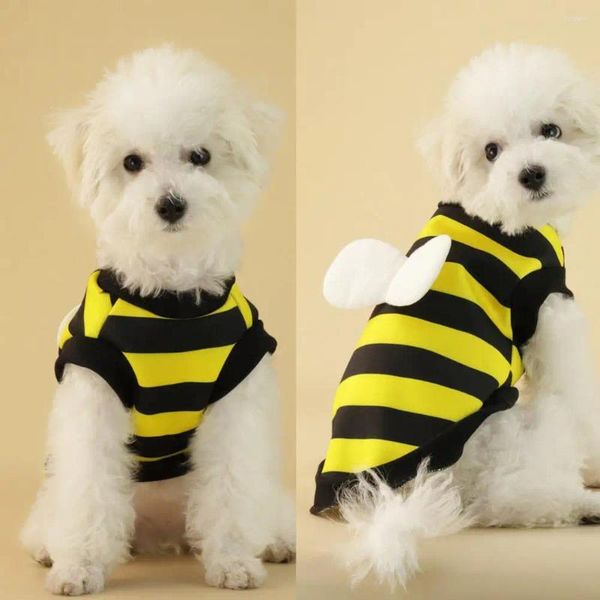 Vêtements pour chiens Pull à deux jambes Vêtements pour animaux de compagnie Costume sur le thème de l'abeille Doux confortable pour chiens Chats Transformateur original