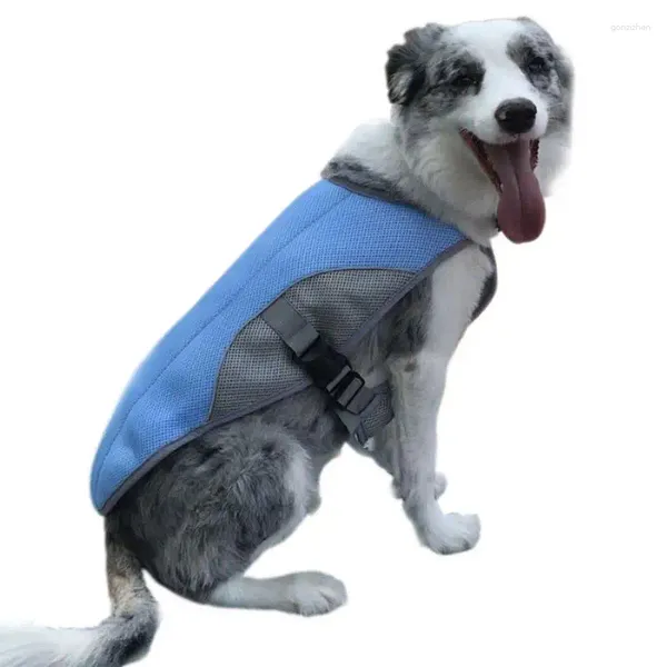 Ropa para perros ultra delgada chaleco de enfriamiento tela de malla transpirable ropa de mascota para pequeños perros grandes grandes perros de verano camiseta de gato reflectante