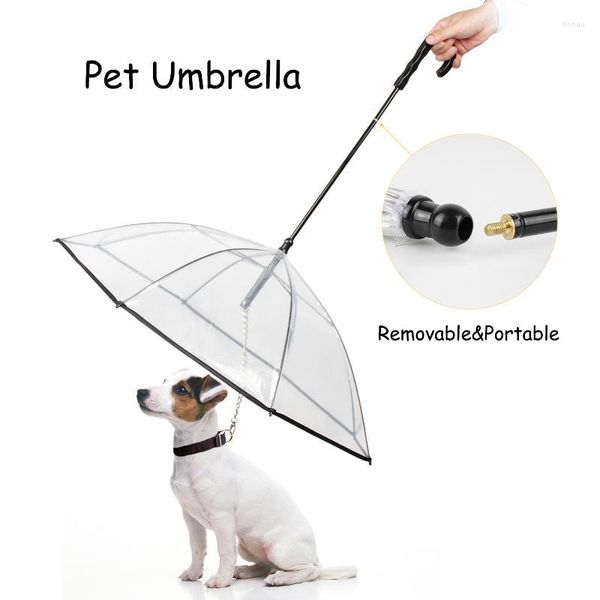 Chien Vêtements Parapluie Imperméable Chat Amovible Hyène Artefact Marche Couverture Claire Laisse Pet Portable