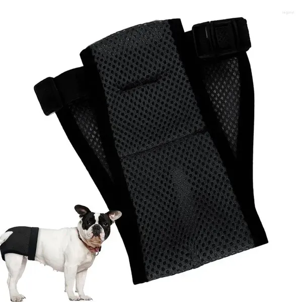 Vêtements de chien sous-vêtements culottes féminines tampons de coton couches réutilisables pour animaux de compagnie maille respirante boucle de réglage flexible enveloppes sanitaires lavables