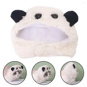 Appareils pour chiens chiens uniques Chapeau cutané Affinité Cosplay Accessoires Pet Cartoon Panda Eara en peluche Chat Headgear