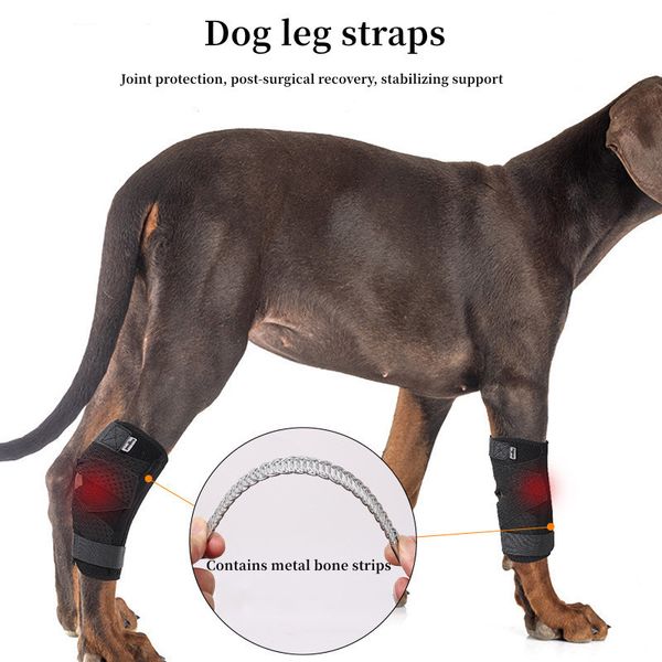 Ropa de perro actualizada protege la artritis del vendaje cubierta del protector de la pierna perros cornetones cornasas almohadillas de rodilla mascota recuperación de lesiones 230815