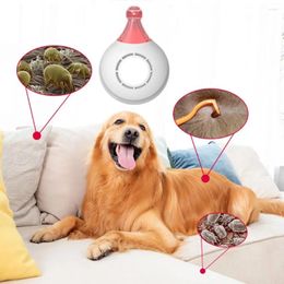 Vêtements pour chiens Chargement USB Traitement des puces et des tiques Dispositif anti-parasitaire en plastique anti-moustiques ultrasonique avec câble