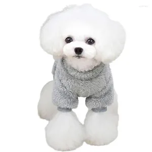 Vêtements de chien en velours en velours vêtements pour animaux de compagnie pour pyjamas hiver small chiens garçon saut à saut