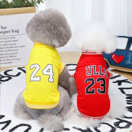 Ropa para perros chaleco baloncesto jersey fresco transpirable mascota gato ropa cachorro ropa deportiva primavera verano moda camisa perros grandes XL