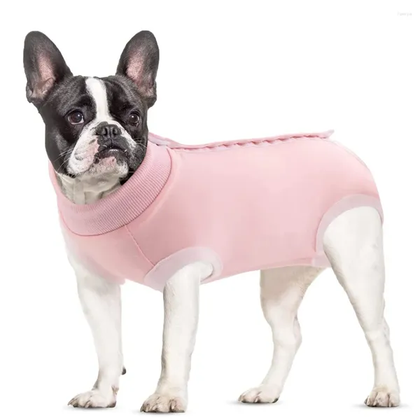 Vêtements de vêtements pour chiens Vêtements Chiot Recovery Suit respirant Petits animaux de compagnie Cône Collaire pour chiens féminins mâles