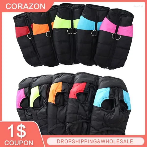 Chaleco de ropa para perros ropa impermeable y a prueba de algodón de carga funcional traje de esquí de masa fácil de transportar cómodo