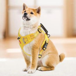 Pettorina per gilet per abbigliamento per cani con manico Pettorale riflettente per pendolari sul retro per accessori da passeggio all'aperto