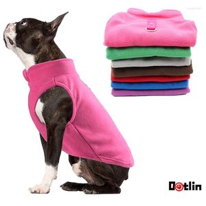 Vêtements pour chien Vest Soft Fleece Washings Vêtements pour petits chiens Tshirt de couleur de bonbon solide avec laisse en dot