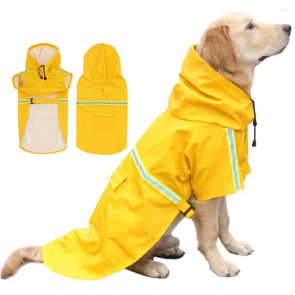 Ropa para perros Chaleco Cálido Abrigo de lluvia Paño para mascotas Reflectante Chaqueta grande grande Ropa de invierno