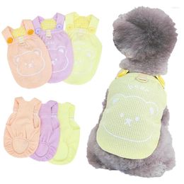 Vêtements de chien gaufré gilet vêtements doux été chiot T-shirt pour Chihuahua caniche poméranien vêtements pour animaux de compagnie petits chiens moyens chats