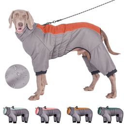 Hondenkleding Warm groot donsjack Winter Dikkere kleding Waterdichte hondenjas Huisdier Jumpsuit voor middelgrote grote labradorkostuum 230901
