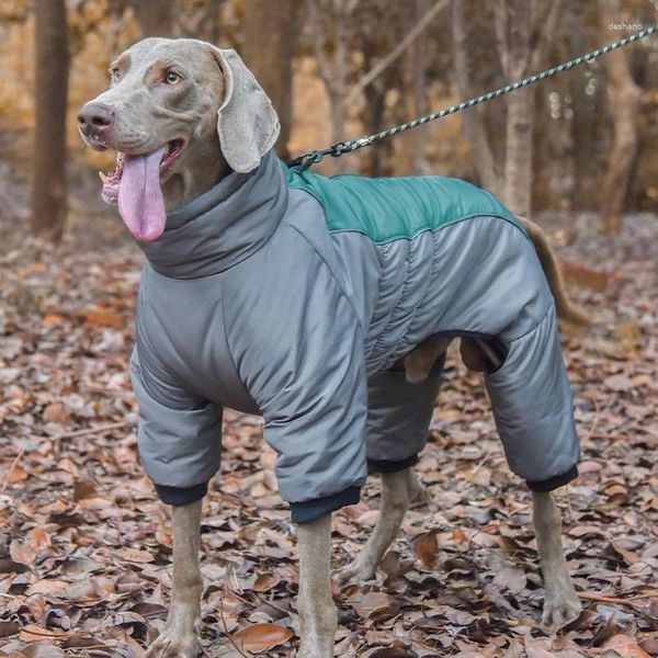 Ropa para perros tibia chaqueta grande duana de invierno ropa impermeable a impermeables perros monstruos para mascotas para disfraz de labrador grande grande