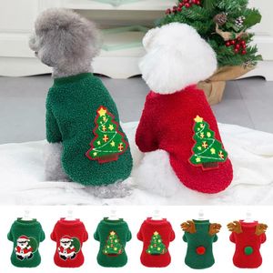 Vêtements de chien vêtements de Noël chauds doux chiot chat costumes d'Halloween année d'animal de compagnie manteau d'hiver petit chihuahua