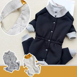 Vêtements pour chiens Costume d'hiver en coton chaud Petits vêtements Combinaison Barboteuses Yorkshire Poméranie Caniche Bichon Vêtements pour animaux de compagnie Chiot