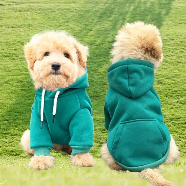 Vêtements pour chiens Pull en polaire chaud Vêtements pour animaux de compagnie Pull d'hiver Petits et moyens Pulls à capuche Chiot Chemise Veste