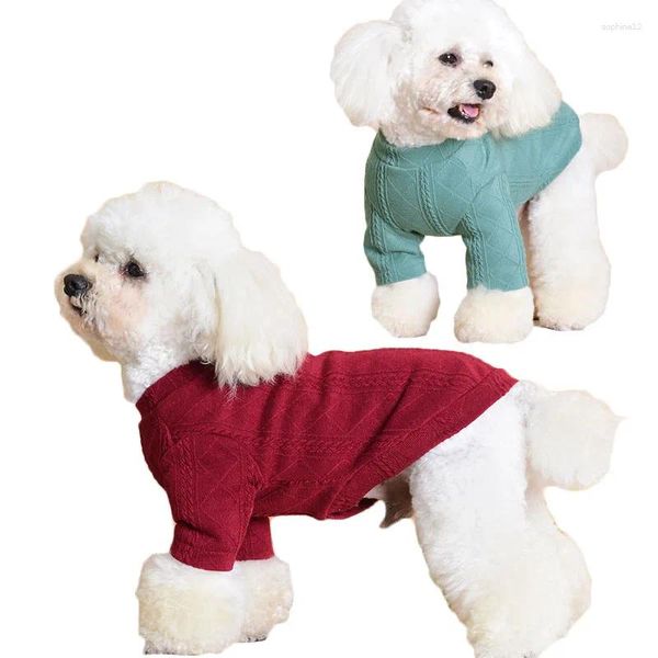 Ropa de perro suéter de punto caliente ropa verde para mascotas para perros pequeños chiwawa chaqueta jalgmit chaqueta gata sudadera litera l