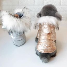 Vêtements pour animaux chauds de vêtements pour chiens pour l'automne et l'hiver en peluche coton pomérane en peluche