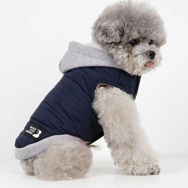 Vêtements pour chiens vêtements d'hiver chauds pour petits chiens moyens vêtements vers le bas veste sans manche de chiot