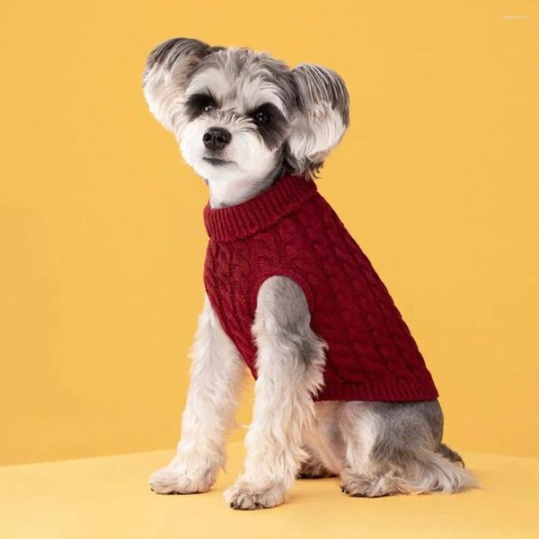 Ropa de perro Sweaters de invierno cálidos lana de bata suave