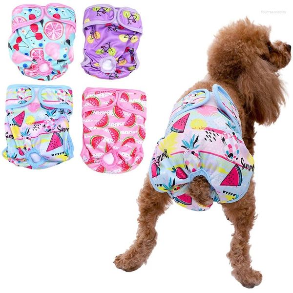Appareils pour chiens shorts féminins lavables puppy couches pantalon menstruation sous-vêtements saut de saut de combinaison pour animaux de compagnie