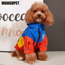 Hondenkleding Waterdichte grote hondenkleding Winterwarme huisdierregenjas voor middelgrote grote Mode Coole jas Franse bulldog Chihuahua-outfit 230901