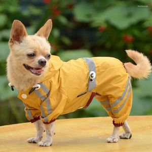 Ropa para perros, ropa impermeable para perros pequeños, abrigos de lluvia para mascotas, chaqueta impermeable para cachorros, tira reflectante, producto Yorkie Chihuahua