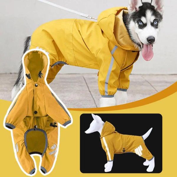 Vêtements imperméables pour chiens, vêtements imperméables pour petits chiens, manteaux de pluie pour animaux de compagnie, imperméable pour chiot, bande réfléchissante Yorkie Chihuahua Pr B0w2