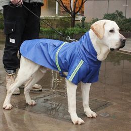 Ropa para perros Chaqueta impermeable Impermeable a prueba de viento para todas las razas Pequeño Mediano Perros grandes Tamaño ajustable Ropa para mascotas Ropa impermeable S a 5XL