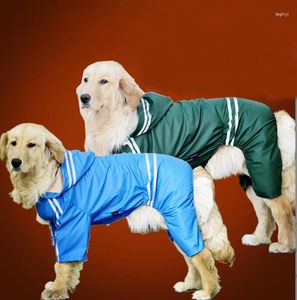 Vêtements pour chiens imperméables grands vêtements imperméables bleu ciel combinaison pour grands moyens petits chiens Golden Retriever extérieur vêtements pour animaux de compagnie manteau