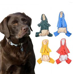 Vêtements pour chiens imperméable grand arc et rantin de pluie en tissu en tissu réflectif pour gros manteau de vêtements de marche en plein air de Labrador Retriever