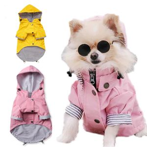 Vêtements pour chiens Veste imperméable pour chien de compagnie pour petits, moyens et grands chiens Chats Imperméable pour animaux de compagnie Chien Sport Hoodies Mode pour animaux de compagnie Vêtements de haute qualité 230327